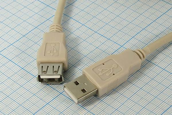 шнур шт USB A-гн USB A\1,8м\\сер/пл\сер\PREM5-905 шнур шт USB A-гн USB A\1,8м\\сер/пл\сер\PREM5-905