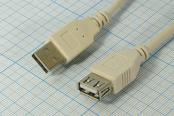 шнур шт USB A-гн USB A\3м\\сер/пл\сер\APH-451_3 шнур шт USB A-гн USB A\3м\\сер/пл\сер\APH-451_3