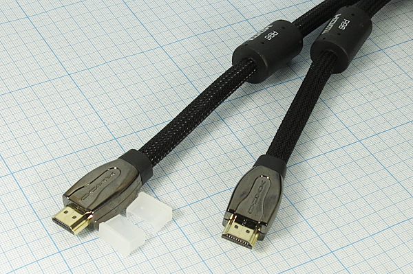 шнур шт HDMI-шт HDMI\15м\Au/пл\чер\\DOXX R96-150