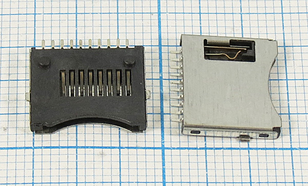 держ карт SD micro\10C2Cэкр\\SMD\\micro SD-10Mэкр держ карт SD micro\10C2Cэкр\\SMD\\micro SD-10Mэкр